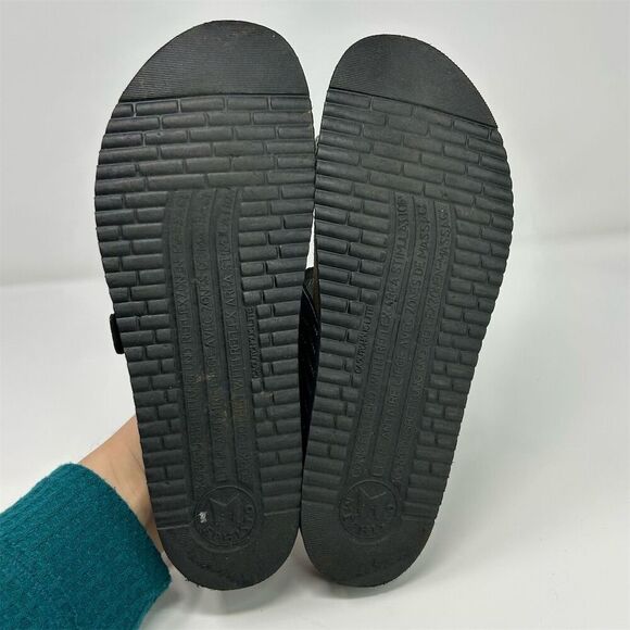 Mephisto Helen Grey Silver Twist Thong Sandals Gray Size 11 Woven Texture Summer - Picture 9 of 12